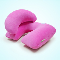 Wellhouse velvet double-layer mother pillow U-shaped pillow for lunch rest pillow tourism three treasure inflatable pillow