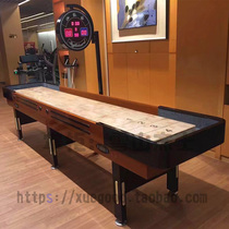 High-end solid wood luxury shuffleboard table 3 6 meters high with custom shuffleboard table manufacturer custom 4 7 meters 5 9 meters