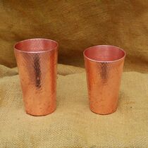 Pure copper cup red copper thick beer glass copper tea cup pure hand-made copper tea cup thick
