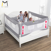 Crib fence Childrens anti-fall baffle Baby unilateral lifting fence Free of holes Childrens bed drop fence