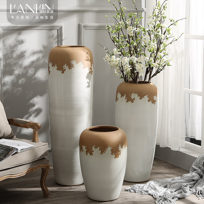 Large vases, I and contracted sitting room to heavy flower arranging flower implement coarse some ceramic pot home decoration ceramic furnishing articles