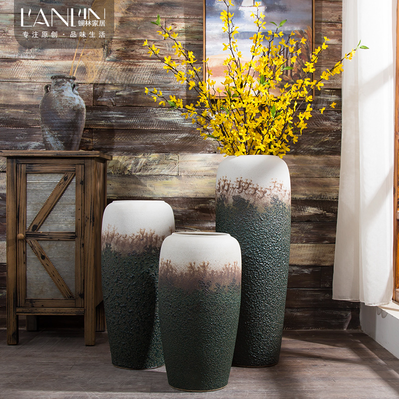 Ceramic vase furnishing articles sitting room decoration ideas dried flower arranging flowers large vases, contracted and I household adornment