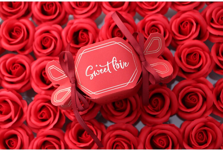 20/50pcs multicolor wedding favor box and bags sweet gift can