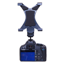 Hot shoe flatbed holder lazy bracket PAD mobile phone clip tripod pan tilt selfie stick fixed live broadcast accessories