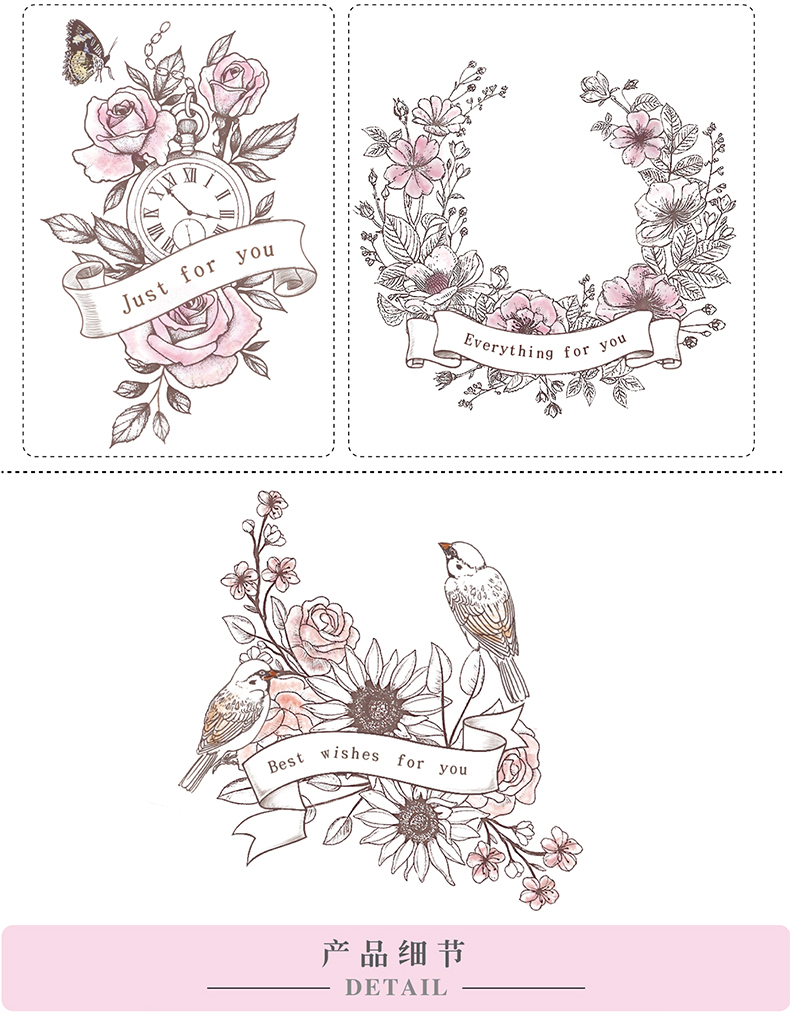 手绘贺卡素描迷你祝福卡片学生卡小清新创意生日贺卡教师节卡通用