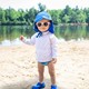 American iplay sun protection visor anti-UV iplay short-sleeved tops Children's swimwear beach wear