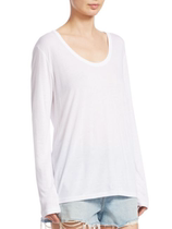 New T BY ALEXANDER WANG (Alexanderwang t) Drapey Drapey long sleeve T-shirt