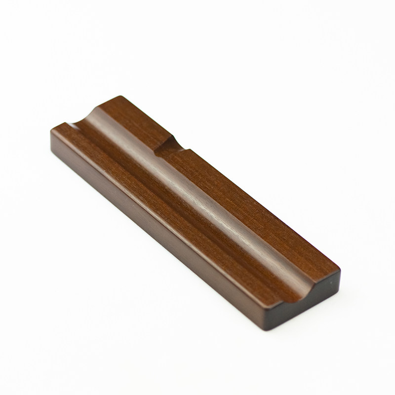 包邮钢笔实木三槽笔架简约创意双槽笔搁桌面收纳摆件单槽笔座笔托