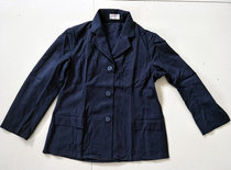 Nostalgic old stock 70s-80s Shanghai womens suit top navy prop collection
