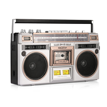 New Gold Industry Retro Recorder Old Fashioned Drive Recorder Bluetooth Sound Multiband Radio Nostalgia