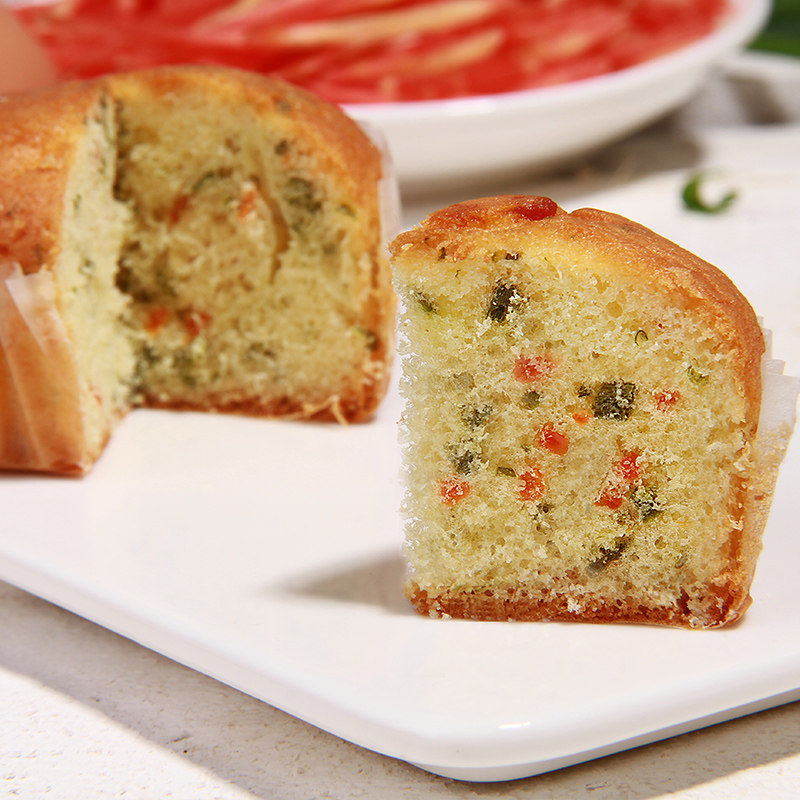 优可麦法式私房咸蛋糕整箱1kg肉蔬葱香味 小蛋糕点休闲办公室零食