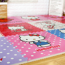 Mingde cartoon foam kitty floor mat puzzle baby child climbing mat splicing floor bedroom window 60x60