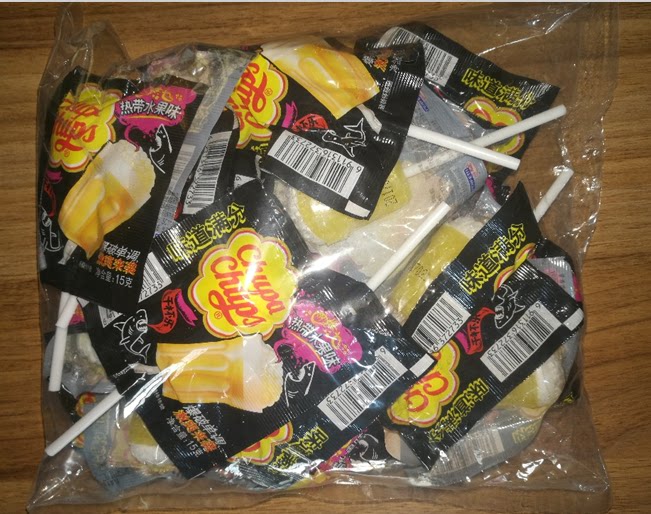 包邮珍宝珠干杯乐热带水果味棒棒糖 爆破单调激爽来袭零食24支装_不