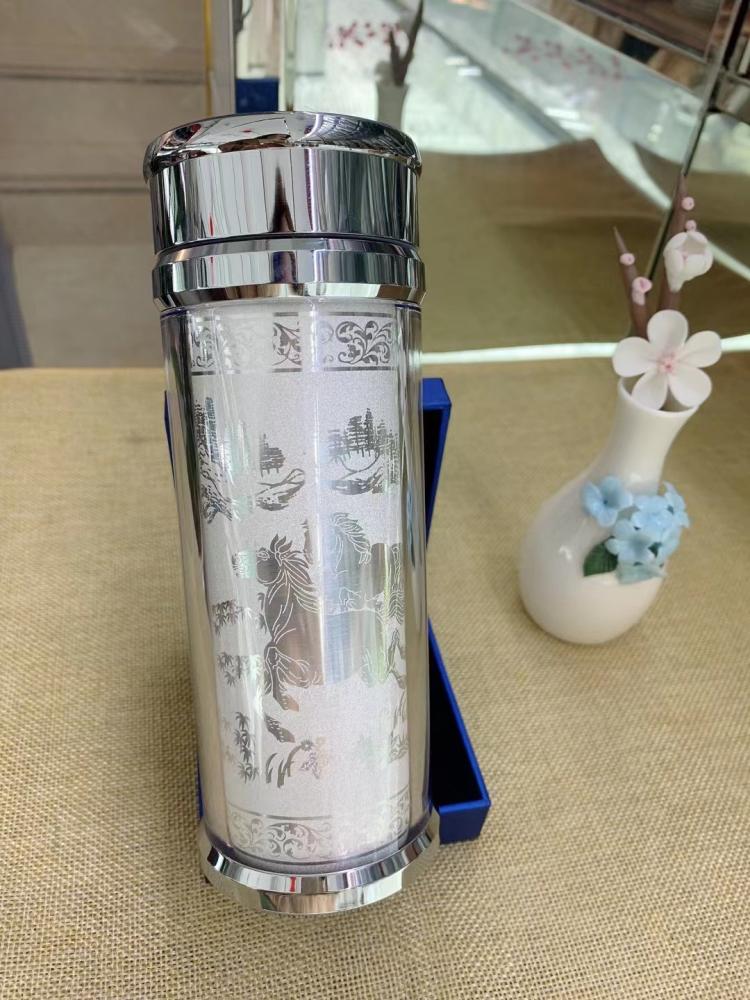 凤凰张家界s999纯银苗族手工苗寨国库食用银杯保健杯送爸爸喝水