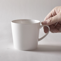 Miao HOME Bone china ceramic water cup Breakfast cup Household Nordic coffee cup Solid color milk cup cup mug