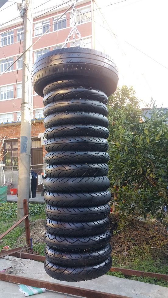 私人定制重量吊式轮胎沙袋带弧度勾拳拳击多功能室内外可穿鞋踢打_7折