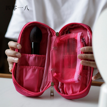 彩妆品牌cerroqreen化妆刷包可放12支以内彩妆刷 玫红 黑色可选