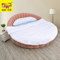 Fun life single autumn quilt core round bed quilt hotel semi-circular bile U-shaped washed quilt White