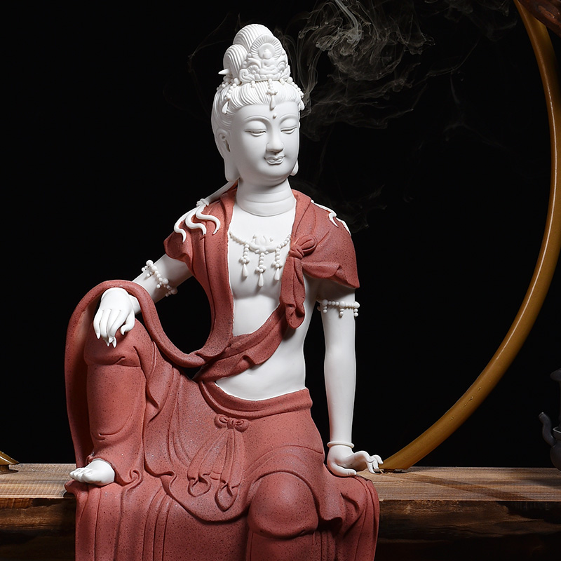 Yutang dai ceramic zen guanyin Buddha indoor household act the role ofing is tasted furnishing articles lotus comfortable avalokitesvara