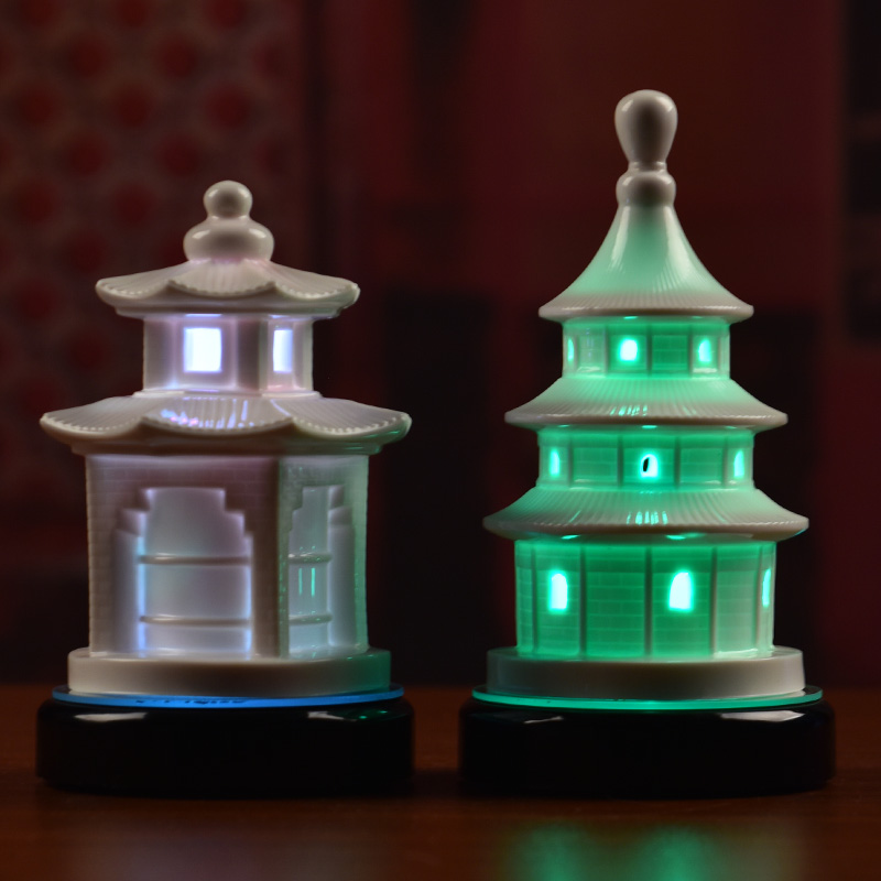 Yutang dai household ceramics ('m lamps for furnishing articles GongDeng with lamp holder before Buddha buddhist supplies/colorful tower lamp