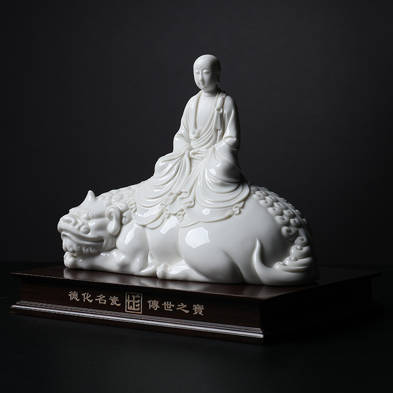 Yutang dai dehua white porcelain Su Xianzhong master of its art furnishing articles like earth treasure bodhisattva effort