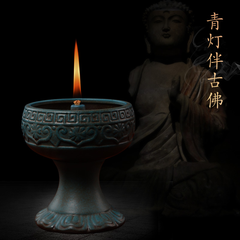 Yutang dai ceramic lamps for Buddha lamp Buddha GongDeng SuYouDeng ('m lamps before the lotus lamp based lamp holder of household Buddha