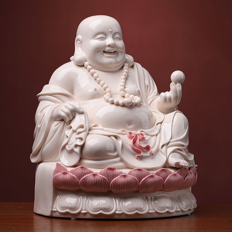 Yutang dai ceramic smiling Buddha maitreya worship that occupy the home furnishing articles snow DouShan a bigger bag monk laughing Buddha