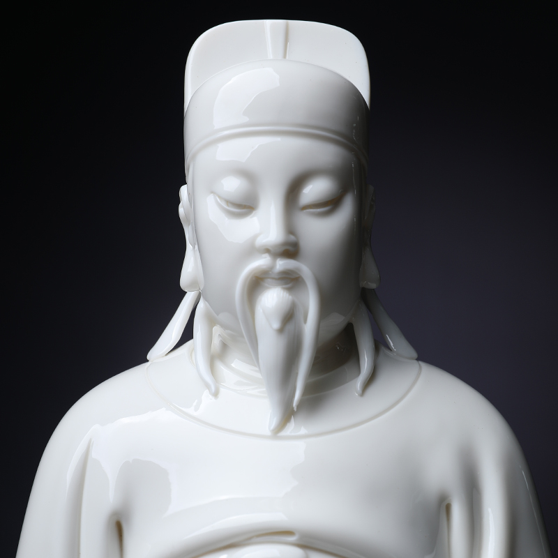 Yutang dai Lin Luyang ceramic its art master/permit (lard white) D01-067 limited edition 99