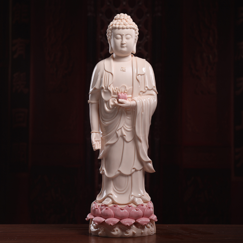 Yutang dai ceramic west three holy spirit like guanyin Buddha trend to consecrate Buddha furnishing articles