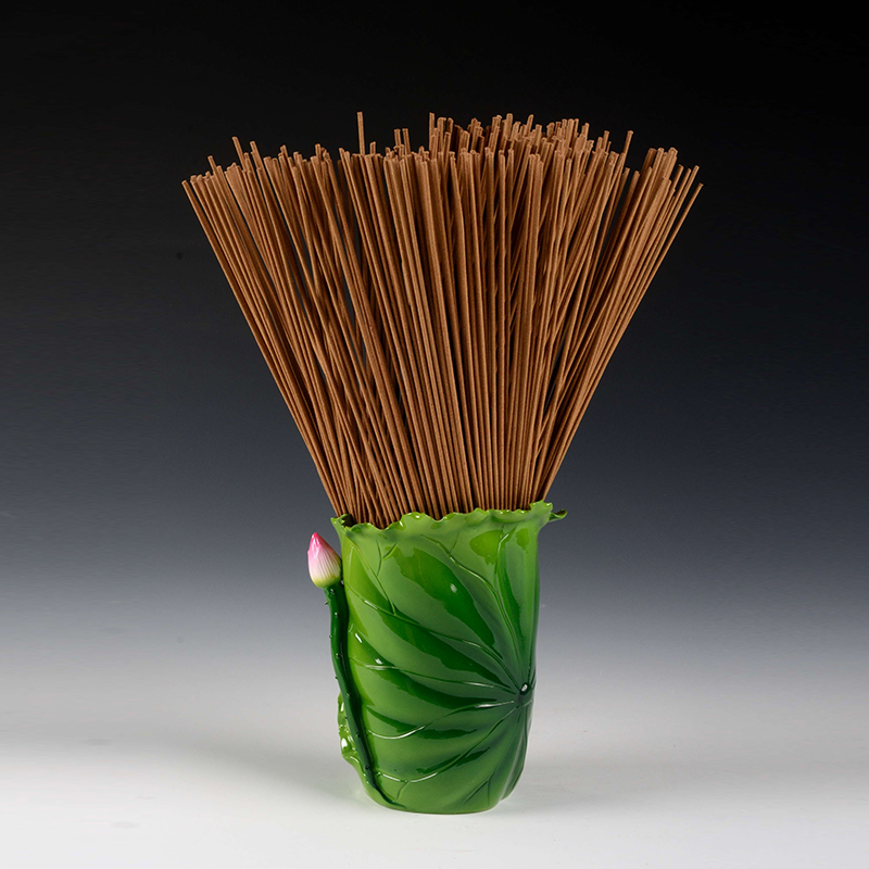 Yutang dai put incense cone for ceramic lotus leaf Buddha Buddha with supplies creative brush pot office home furnishing articles in the living room