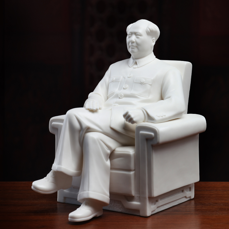 Yutang dai dehua white porcelain chairman MAO put like ceramic figure its MAO 's statute sitting room adornment is placed