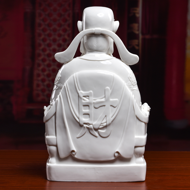 Yutang dai ceramic culture wealth of Buddha enshrined furnishing articles dehua white porcelain store opening gifts/god of fortune