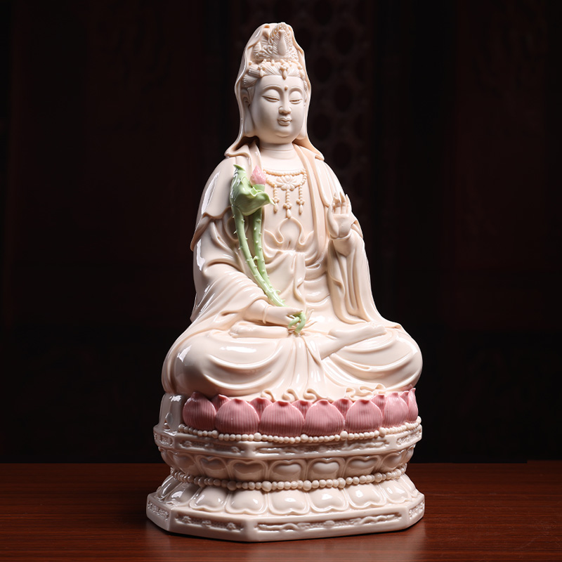 Yutang dai home to ceramic Buddha trend to life is a horse this Buddha bodhisattva momentum to Buddha jade white porcelain