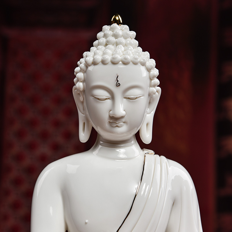 The see colour white porcelain yutang dai dehua medicine The guru Buddha amitabha Buddha furnishing articles ceramic its/D46-25 e