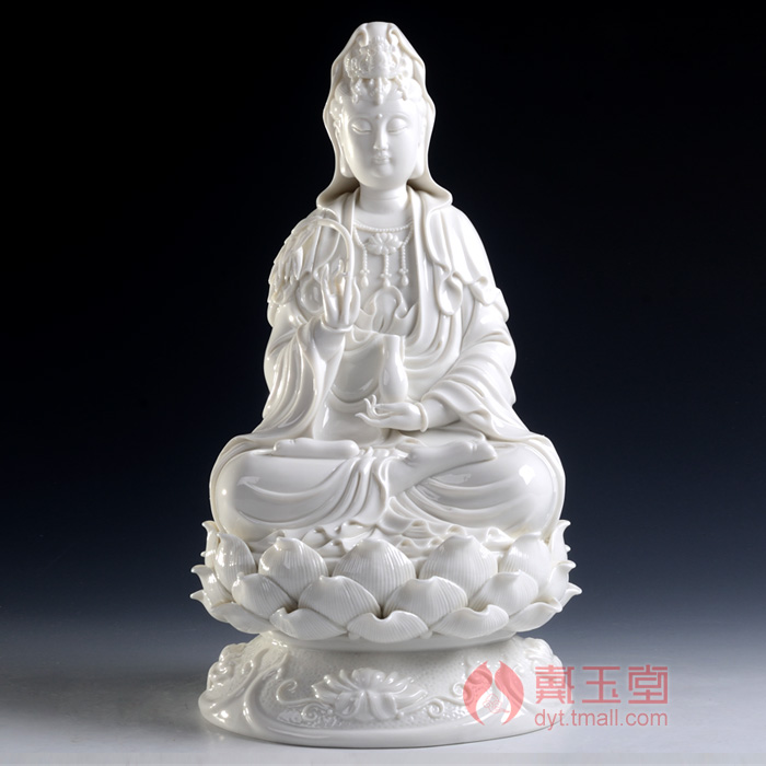 Yutang dai dehua ceramic white porcelain tathagata guanyin bodhisattva furnishing articles/western three st trend to Buddha