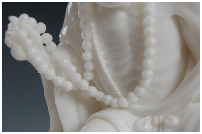 White marble production is pulled from the shelves 】 【 porcelain/9 inches unfortunately living Buddha