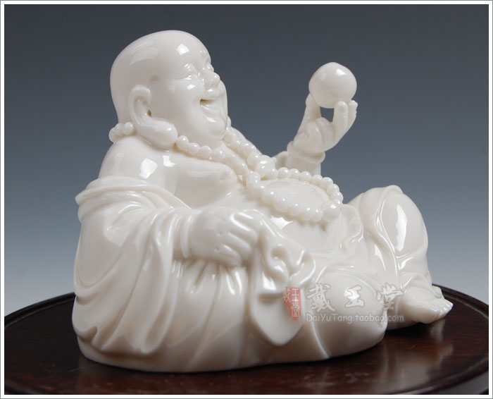 Yutang dai household ceramics consecrate figure of Buddha that occupy the home furnishing articles dehua white porcelain pu tai - maitreya pot - bellied laughing Buddha