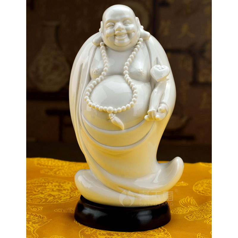 Ceramic handicraft production is pulled from the shelves 】 【 pot - bellied Buddha maitreya Buddha 7 - inch ruyi primer
