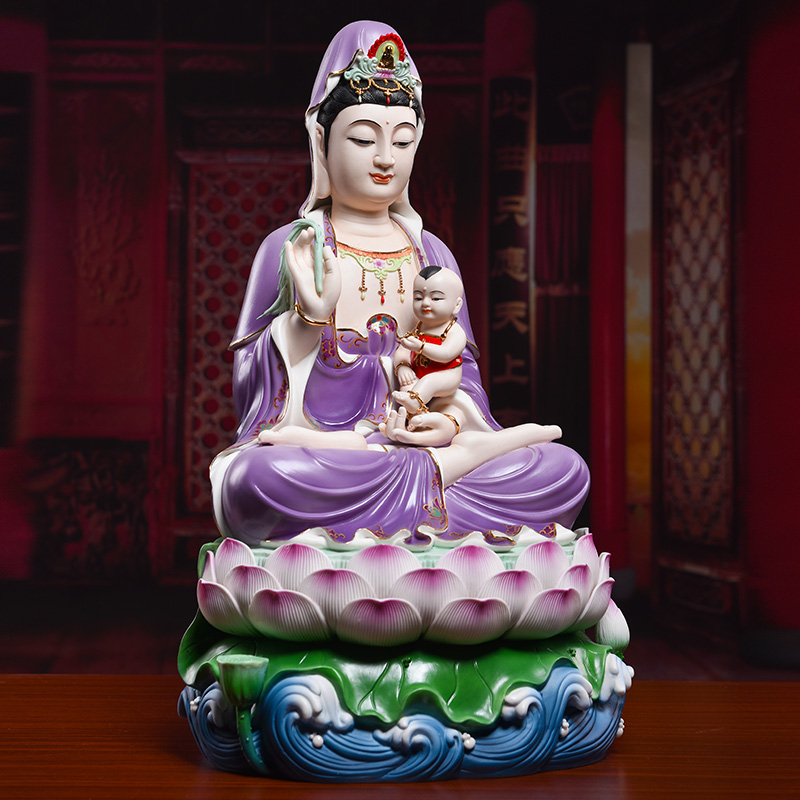 Yutang dai ceramic color kwan Yin - statute home sitting room to furnishing articles/SongZi guanyin temple