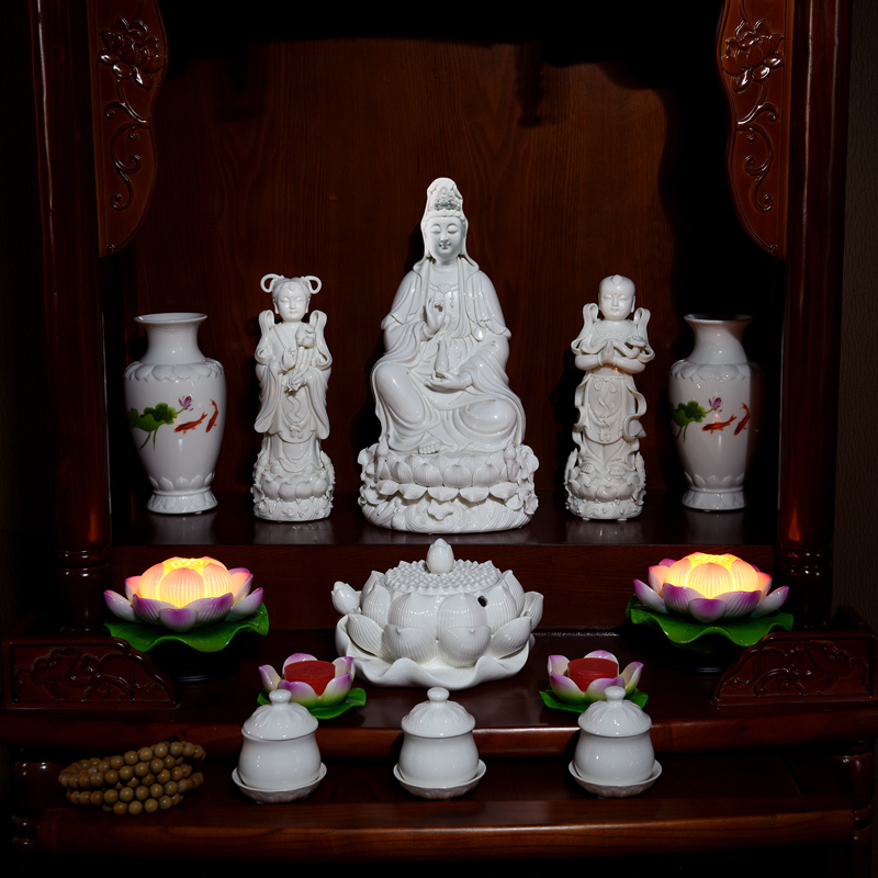 Yutang dai censer for buddhist lotus coloured drawing or pattern interior furnishing articles Buddhism Buddha with supplies ceramic sweet fume furnace