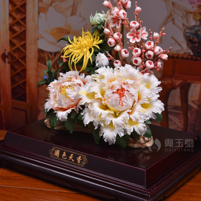 Yutang dai ceramic art of Chinese style porch club house sitting room home decoration handicraft furnishing articles/today