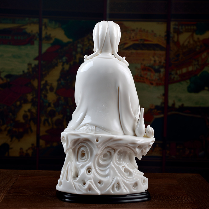 Yutang dai ceramic gifts furnishing articles China Bai Linlu young master collection/12 inches SongZi guanyin D01-007