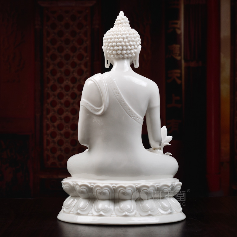 Yutang dai ceramic its handicraft dehua porcelain carving Chinese style living room desktop furnishing articles/medicine the guru Buddha D44-34