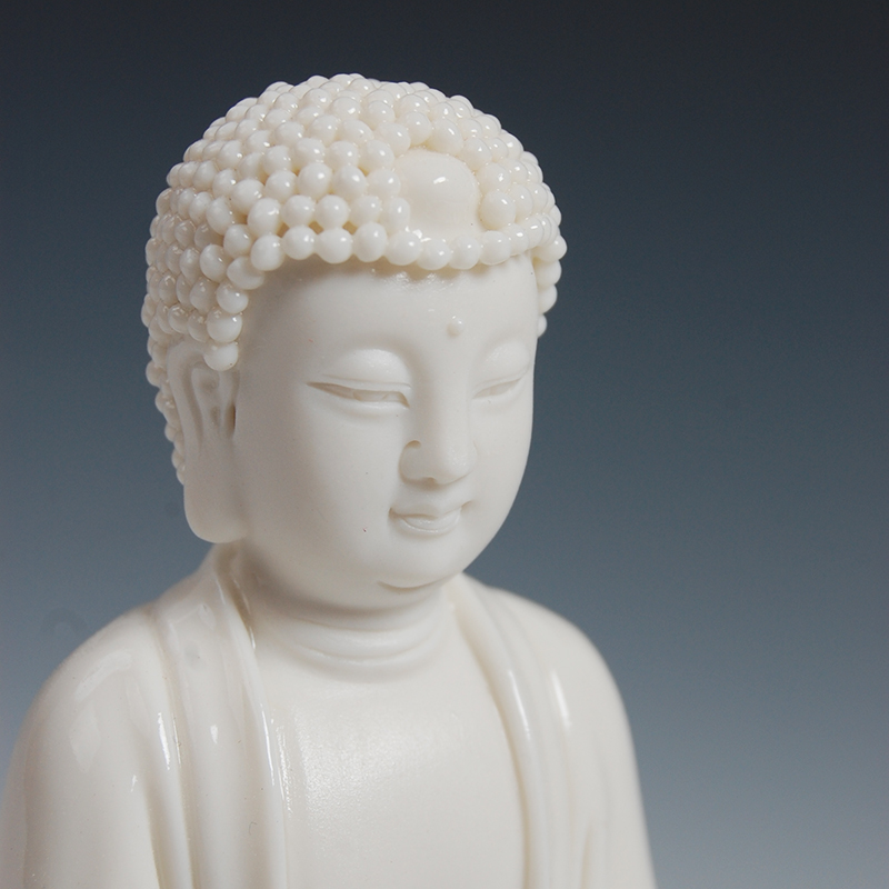 Ceramic production is pulled from the shelves 】 【 figure of Buddha enshrined household sakyamuni tathagata 6 inches