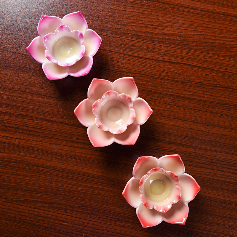 Yutang dai ceramics for Buddha worship Buddha with supplies ('m lamps household SuYouDeng lotus based holder furnishing articles