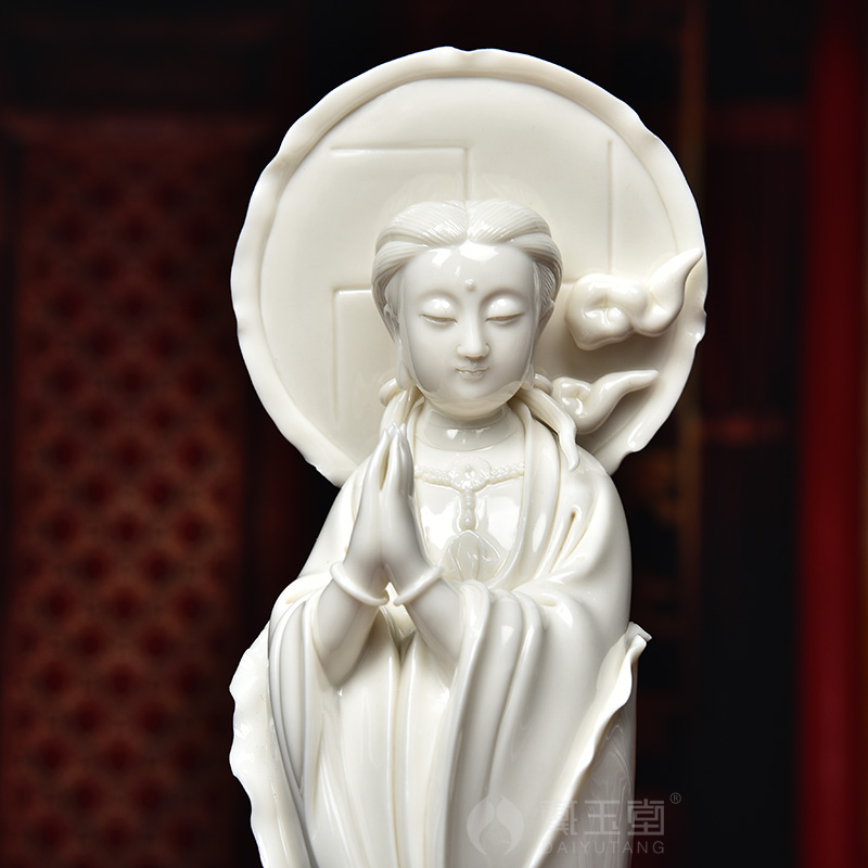 Yutang dai ceramic furnishing articles dehua white porcelain avalokitesvara figure of Buddha its/crossing their guanyin D16-205