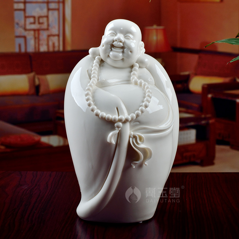 Big Zheng Guoming yutang dai dehua white porcelain its art home furnishing articles/set of four maitreya D41-41