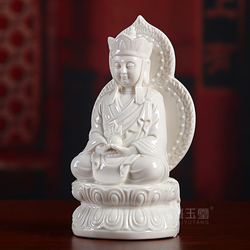 Yutang dai dehua porcelain ceramic figure of Buddha home furnishing articles/7 inch screen D21-07 e earth treasure bodhisattva