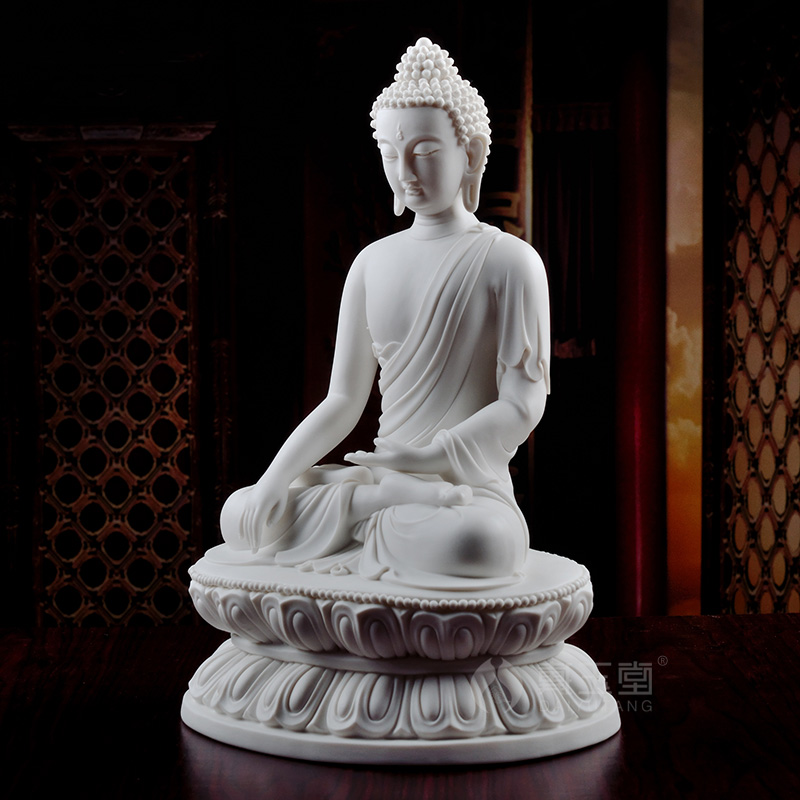 Yutang dai dehua white porcelain shakyamuni Buddha Buddha enshrined ceramic its art collection that occupy the home furnishing articles