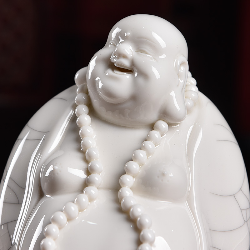 Start production of 5 fold 】 【 glaze ceramic vertical ice crack maitreya